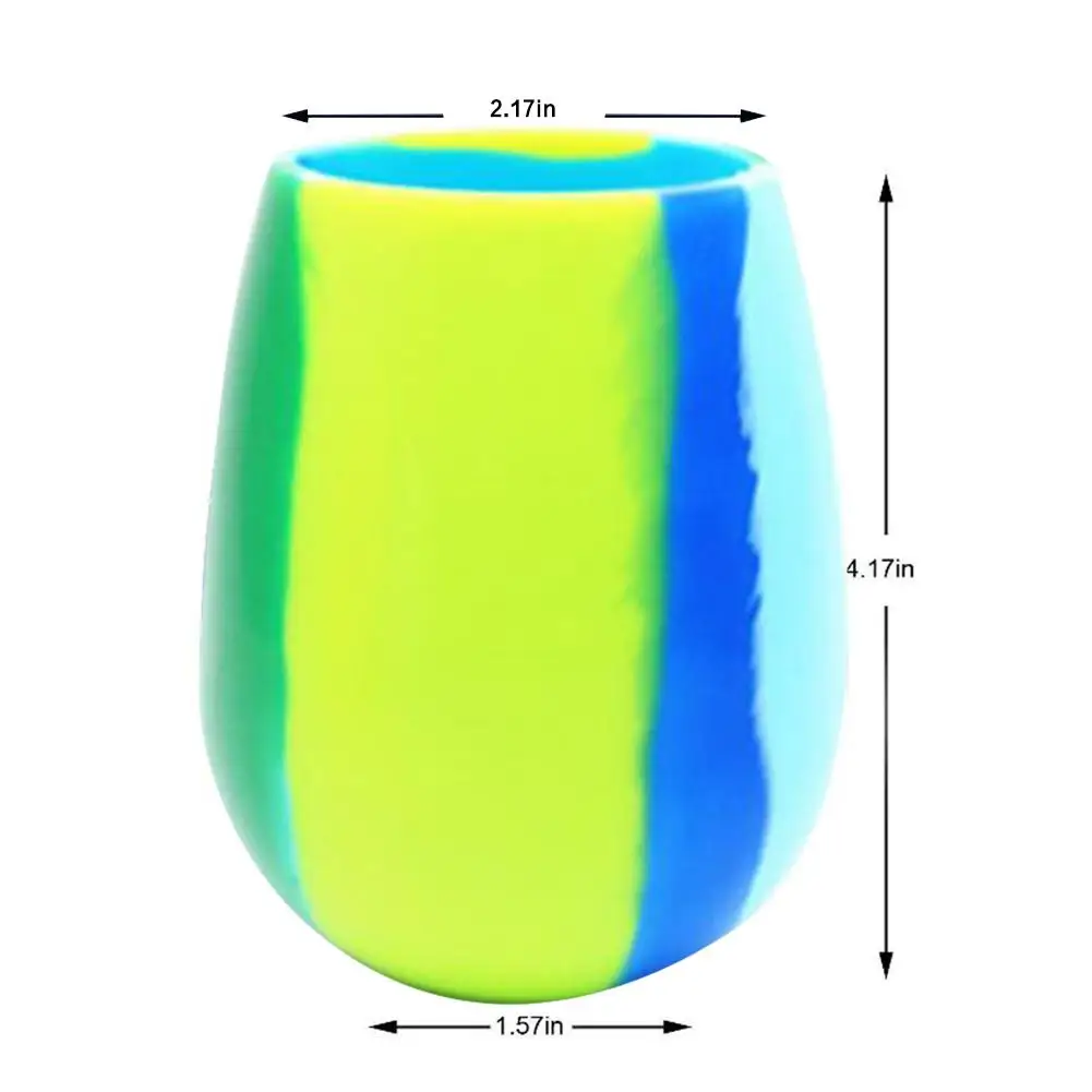 4 шт. Камуфляжный, силиконовый стакан для вина Amazon Explosion пивная кружка Складная силиконовая чашка силиконовые бокалы для вина
