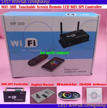 

best price 1 pcs WiFi 300 LPD6803 WS2811 WS2801 5050SMD LED Strip RGB Controller Touchable Screen Remote LED WiFi SPI Controller