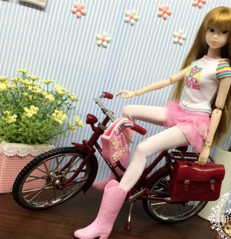 1/6 bjd кукла miniatura металлический велосипед yosd ob bly Azone Dal momoko Lati JerryBerry Pukifee