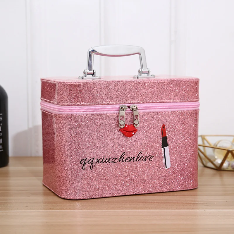 Large Capacity Women Cosmetic Bag PU Leather Makeup Organizer Multifunctional Storage Box Travel Toiletry Cosmetics Cases Large Capacity Women Cosmetic Bag PU Leather Makeup Organizer Multifunctional Storage Box Travel Toiletry Cosmetics Cases