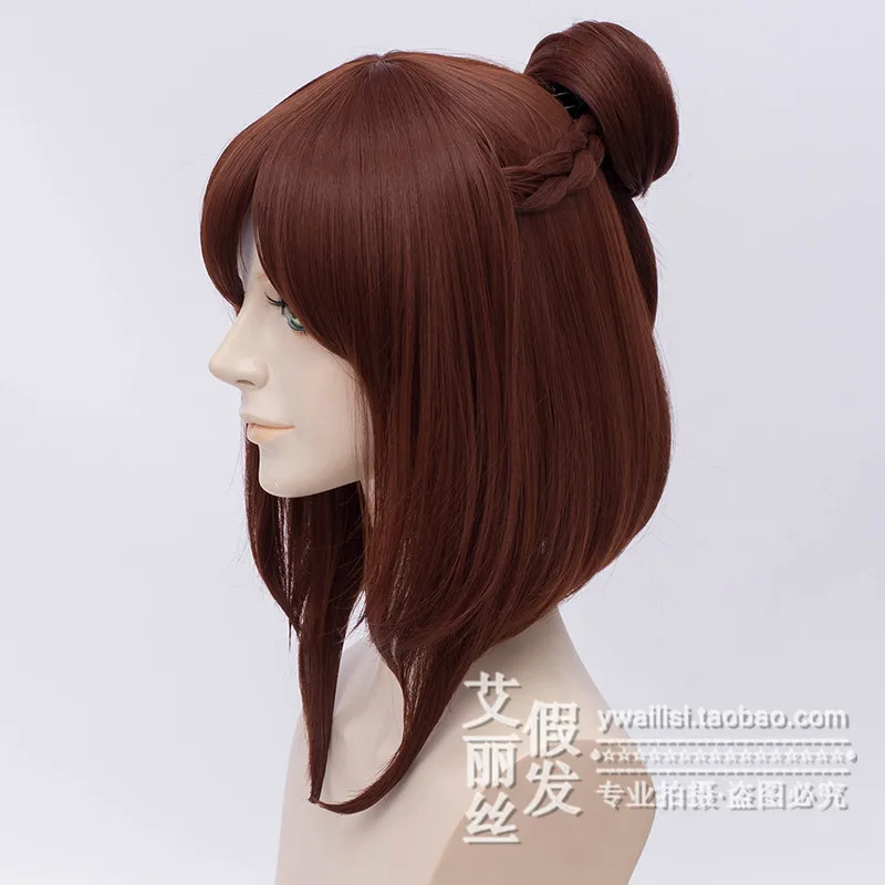 Алиса-парик 005) аниме мой герой Academy OCHACO URARAKA коричневый парик для косплея