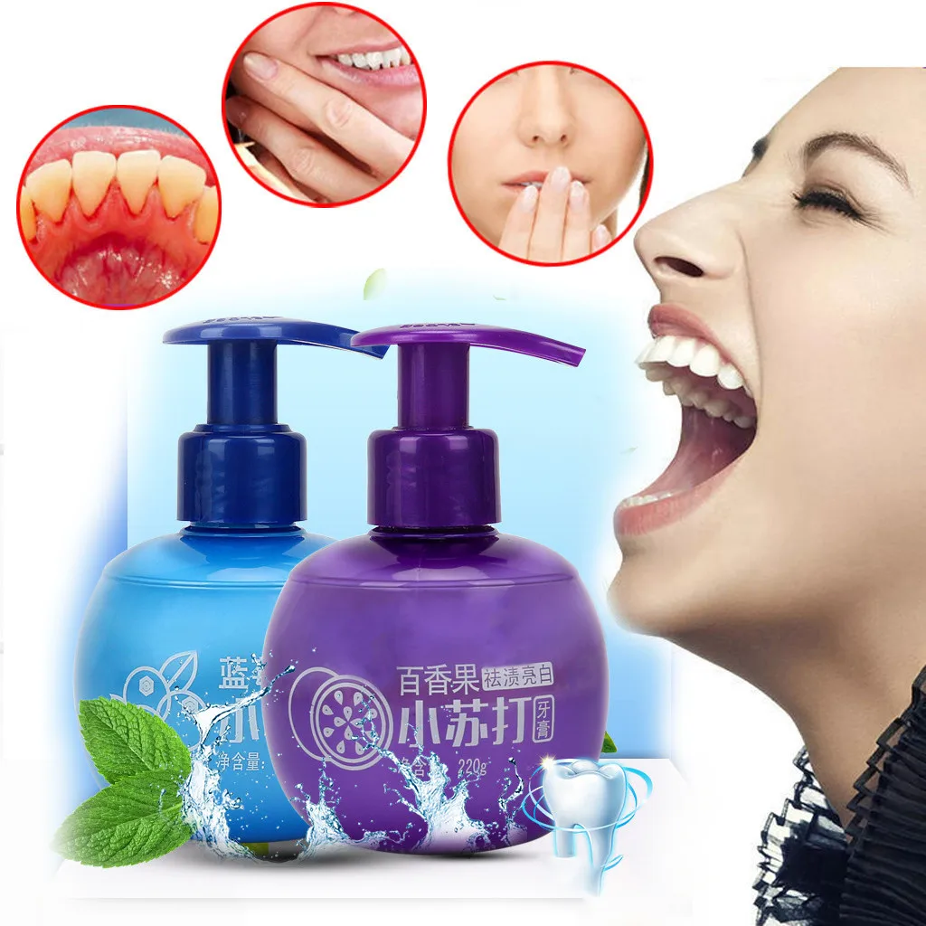 

Stain Removal Whitening Toothpaste Fight Bleeding Gums Toothpaste Passion Fruit Blueberry Gums Toothpaste #