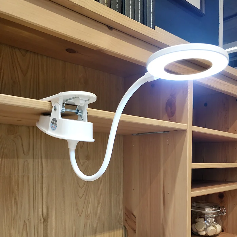 

YAGE LED Touch On/off Switch 3 Modes Clip Desk Lamp 7000K 18650 Rechargeable USB Eye Protection Reading Dimmer Led Table Lamps