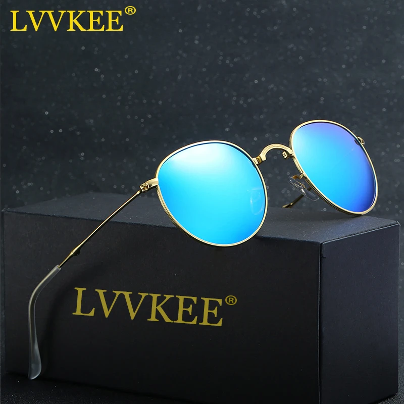 LVVKEE 2019 круглые складные солнцезащитные очки мужские и женские ретро