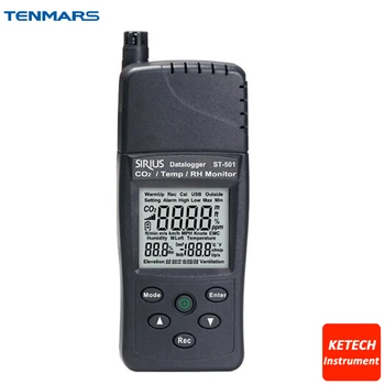 

Infrared CO2 Analyzer Contact CO2 Temperature Humidity Sensor TENMARS ST-501