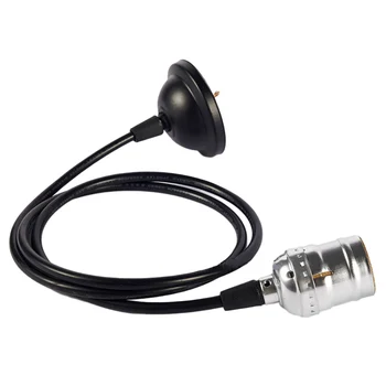 

Hot Sale Lamp Base E27 Vintage Retro Lamp Base Holder Pendant Bulb Light Screw Socket 4 Colors With Switch/No Switch 110V/220V