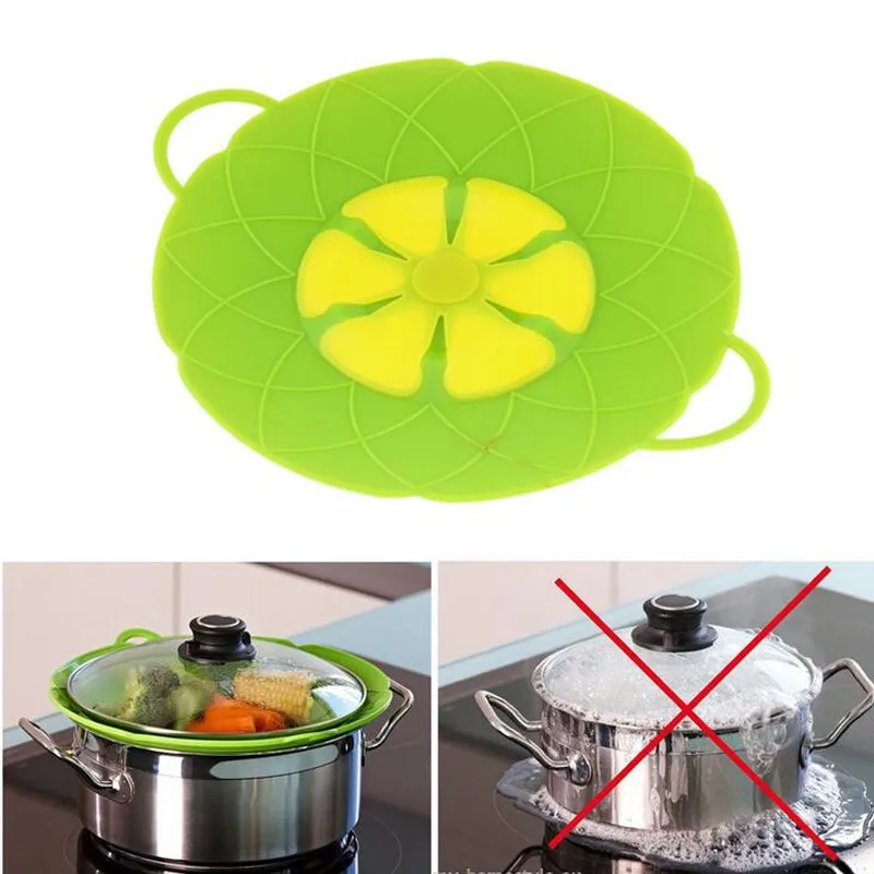 

Multi -Function Silicone Anti-Spill Lid Flower Cookware Safe for Pot/Pan Lid Stopper Tapa anti-derrame
