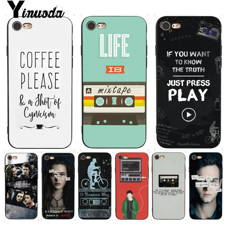

Yinuoda For iPhone 7 6 X Case 13 reasons why Best Coque Shell Phone Case for iPhone X 8 7 6 6S Plus X 5 5S SE XR XS XSMAX
