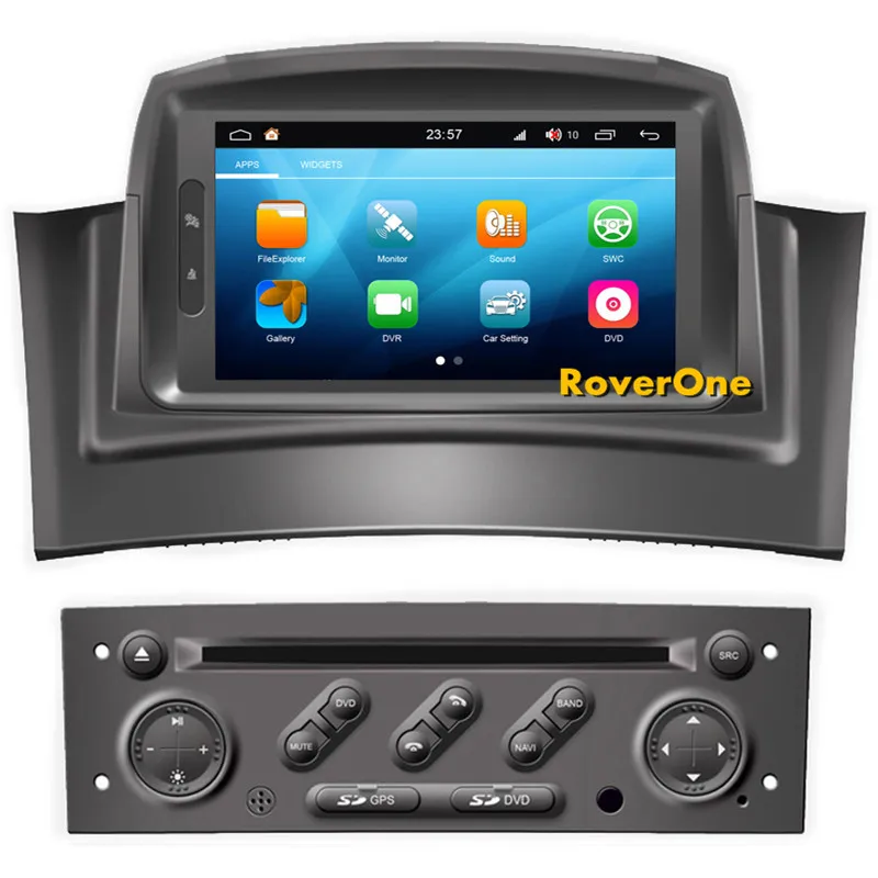 Best RoverOne Android 8.0 Octa Core Car Radio DVD GPS For Renault Megane 2 II Fluence Touchscreen Android Multimedia Player Head Unit 6