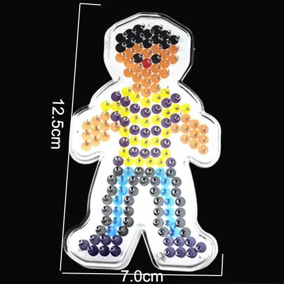 JSXuan Perler Beads 24 цвета 4800 штук 5 мм Хама шарик детская развивающая головоломка игрушки DIY подарок пищевой бусинки из ЭВА - Цвет: templates 1 Piece