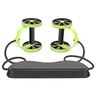 <+> AB Wheels Roller Stretch Упругое сопротивление живота Pull Rope фитнес инструмент AB ролик Тренажер ①
