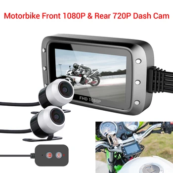 

WONVON MT20 Waterproof Camera Motorcycle GPS Dash Cam 1080P Full HD Dual DVR 3" IPS Moto Electronics Night Vision Black Box