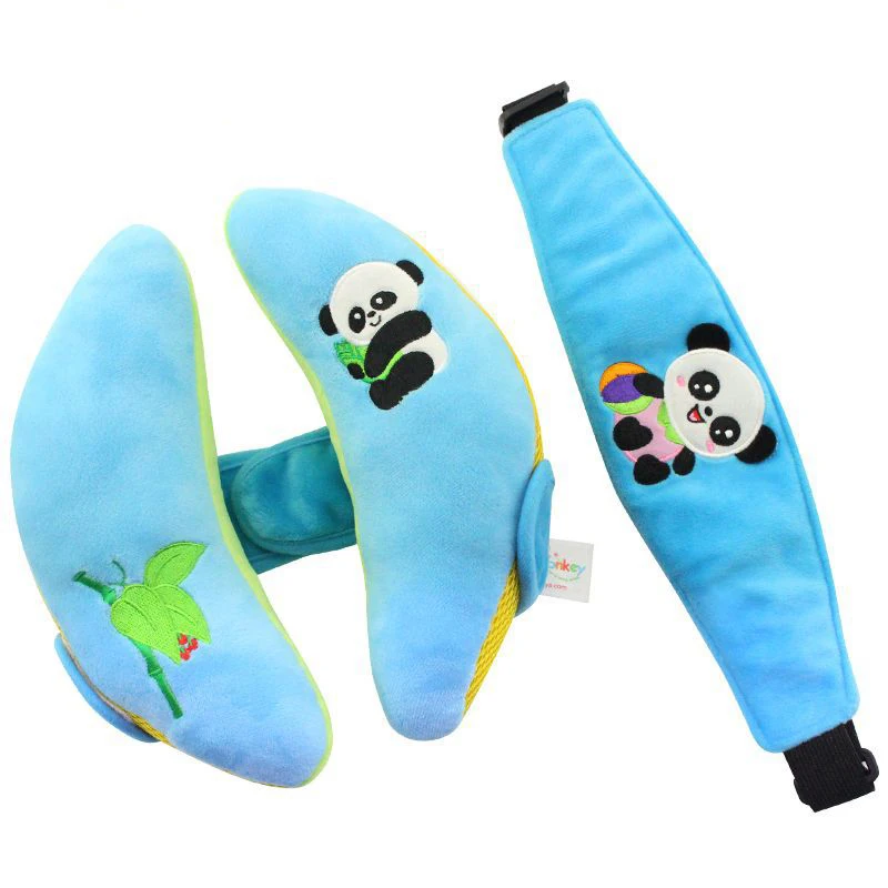 

Happy Monkey Headrest Baby Infant Car Travel Sleeping Pillow Head Neck Cartoon Seat Covers pillow baby safty YYT365