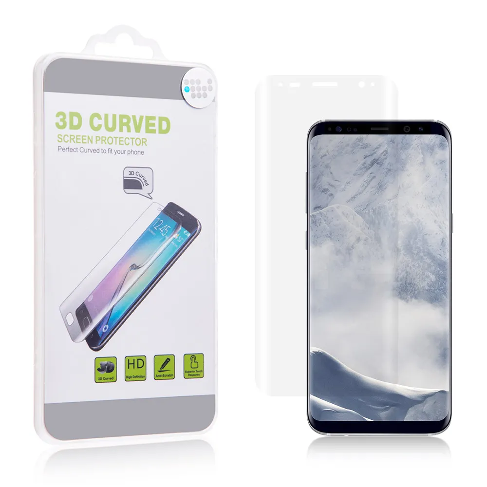 

0.33mm 3D Curved PET Screen Protector for Samsung Galaxy S9 S9 Plus ARC Full Film Cover Slim Anti-Scratch for Sam S9 S9 Plus