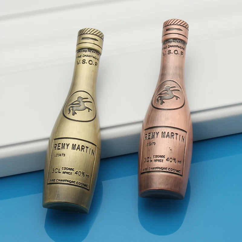 wine bottle shape handle 103mm Kitchen Furniture handle antique