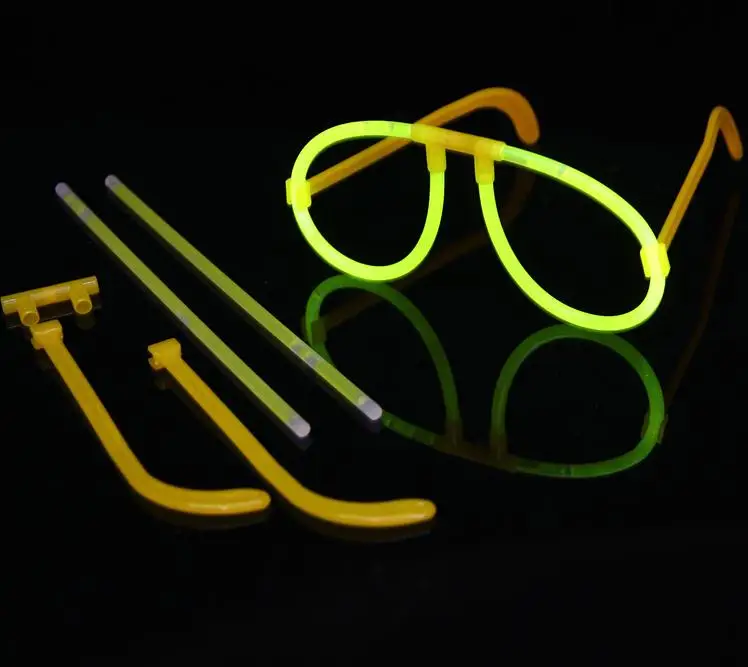 600pcs/lot DIY Fluorescent glasses Party Toy glow in the dark glasses
