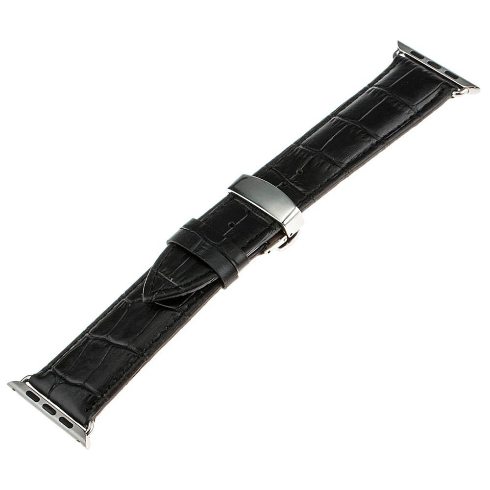 Ремешок из натуральной кожи для iWatch Apple Watch спортивный браслет с застежкой