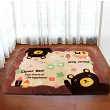 Мультяшный Детский ковер для гостиной простой и современный дом для спальни с прямоугольным коврик для ползания формальдегиделесса