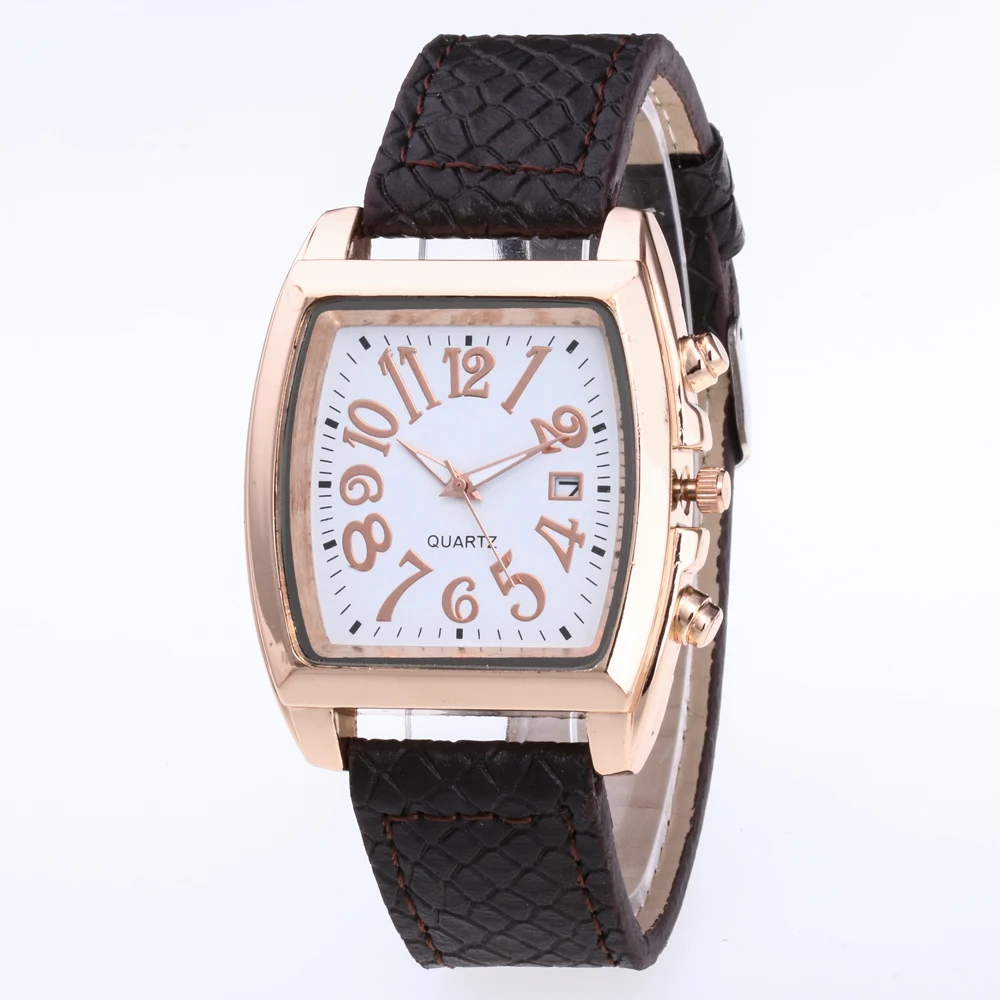 Mens Watches Top Brand Luxury Waterproof Complete Calendar Quartz Watch Male Business Sport Leather Wristwatch Relogio Masculino