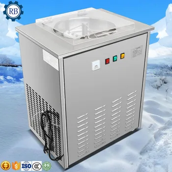 

Single Round Pan Flat Fry Ice Cream Fried Ice Cream machine Frying Ice Machine
