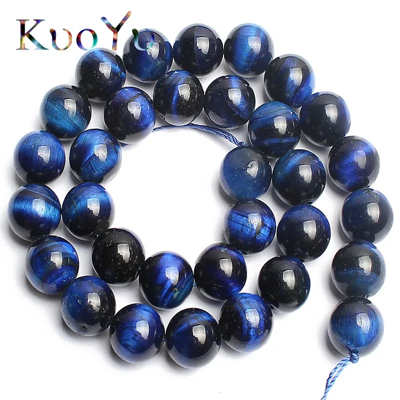 

Natural Blue Tiger Eye Stone Beads Round Beads For Jewelry Making 15inch Pick Size 6.8.10.12mm Making Diy Bracelet wholesale