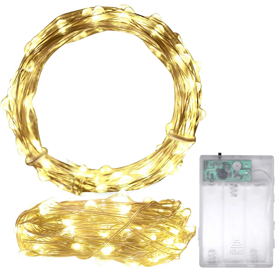 2018 Copper Wire LED String lights 2-10M Waterproof Holiday lighting For Garland Fairy Christmas Tree Wedding Parties Decoration 2018 Copper Wire LED String lights 2-10M Waterproof Holiday lighting For Garland Fairy Christmas Tree Wedding Parties Decoration