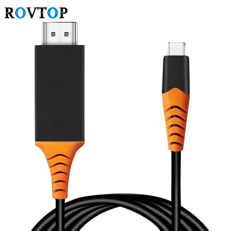 Rovtop USB 3 1 Type C к HDMI кабель адаптер 4K 60Hz Тип Thunderbolt для MacBook Pro Air/iPad Z2|Кабели HDMI| |