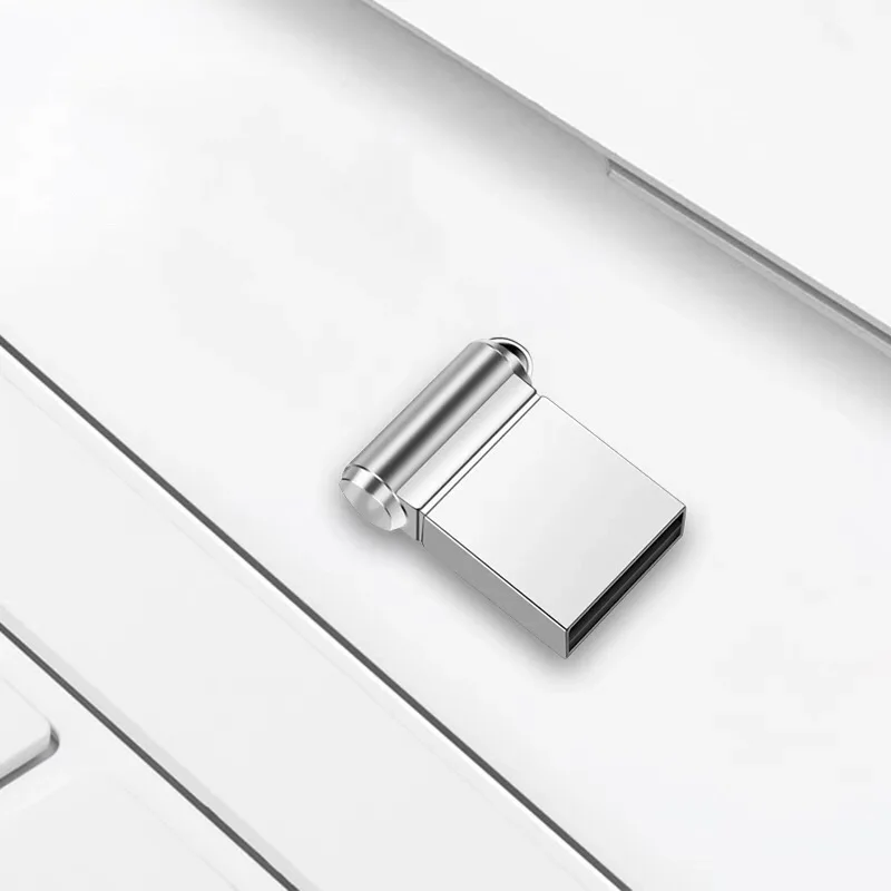 Silver Usb Flash Drive 32gb Super Mini Metal Pen Drive 16gb Usb 2.0 High Speed Pendrive 128gb 64gb 8gb Usb Stick 4gb Memoria Usb (3)