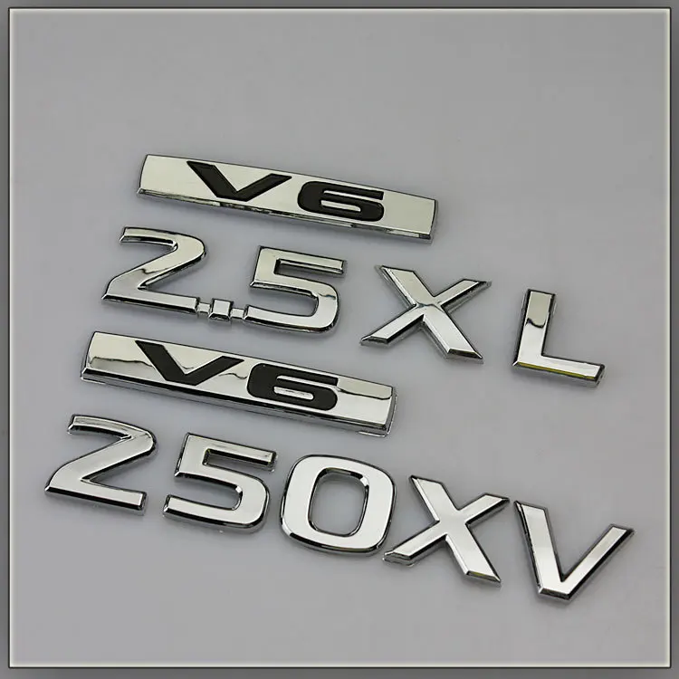 

Free shipping 1 PCS New teana emblem new teana 2.5 displacement 2.5xv 2.5xl emblem v6 refires