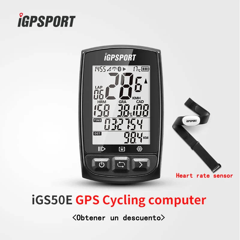 Велокомпьютер I GPS порт iGS50E Водонепроницаемый IPX7 ANT + беспроводной спидометр