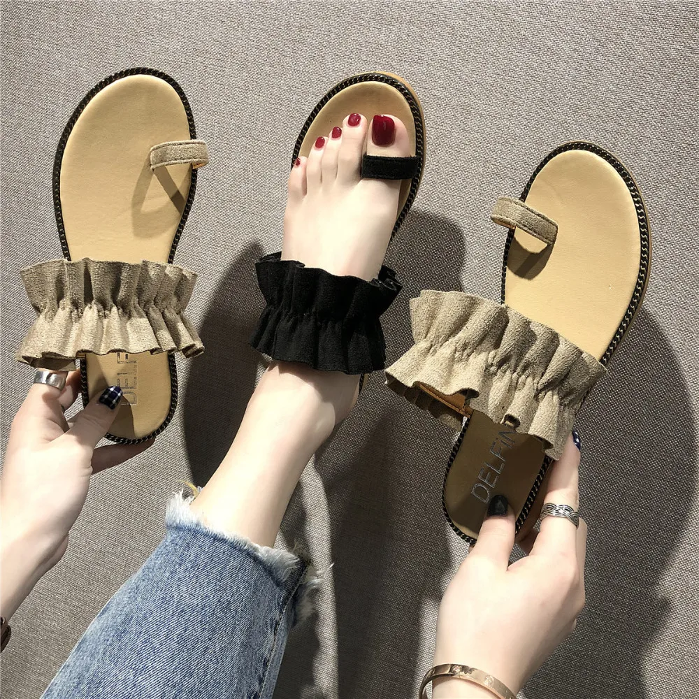 

Shoes Women 2019 Slippers Clip Toe Ladies Beach Flip Flops Women Summer Outdoor Shoes Female Footwear Summer Basic Sliipers