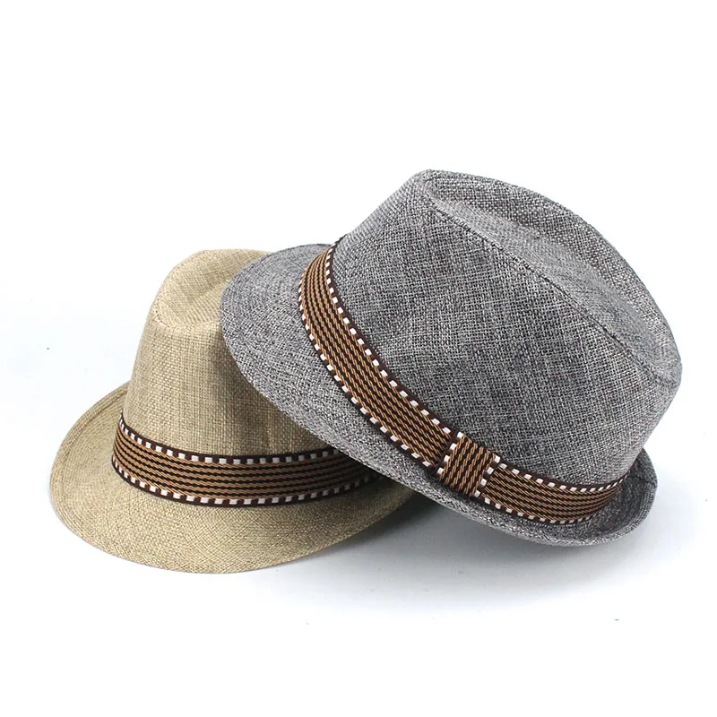 Children Jazz Cap Sun Cap Summer Hat For Girls Boys Panama Hat Photography Props 2-6 Years old 52CM