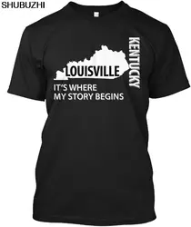 Louisville Kentucky-это где начинается моя история популярная футболка без логотипа