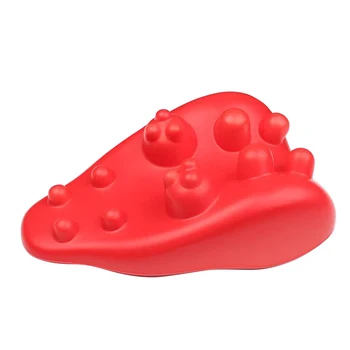 

New Rugged Neck Stretcher Supporter Press Relax Ease Pain Pillow Stiff Red