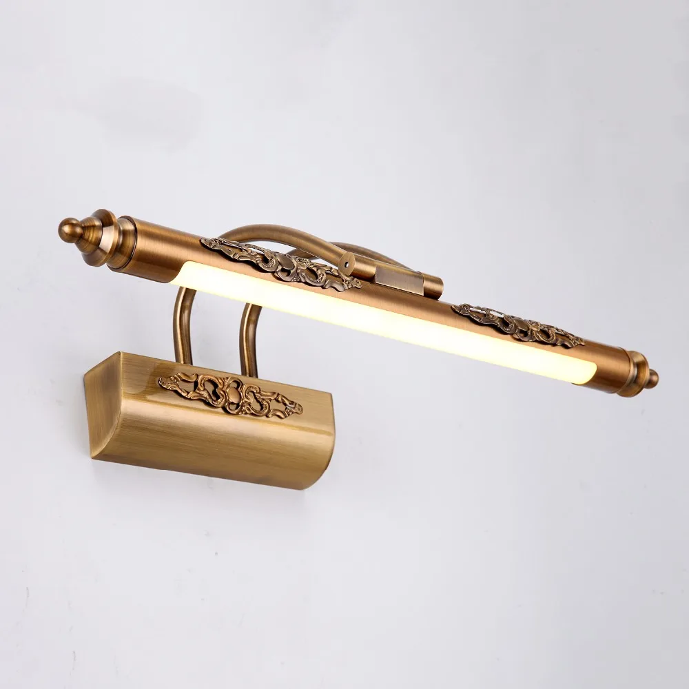 Billig Retro Bronze LED Dimmbare Wand Licht Wasserdicht 2,4G RF Fernbedienung Wand Lampe AC90v zu 265v für Bad schlafzimmer Spiegel Lampe