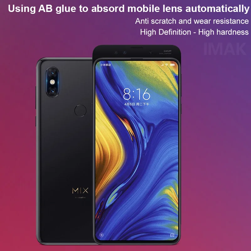 Imak задняя пленка для объектива камеры для Xiaomi mi x 3 mi X3 задняя камера защитная пленка из закаленного стекла