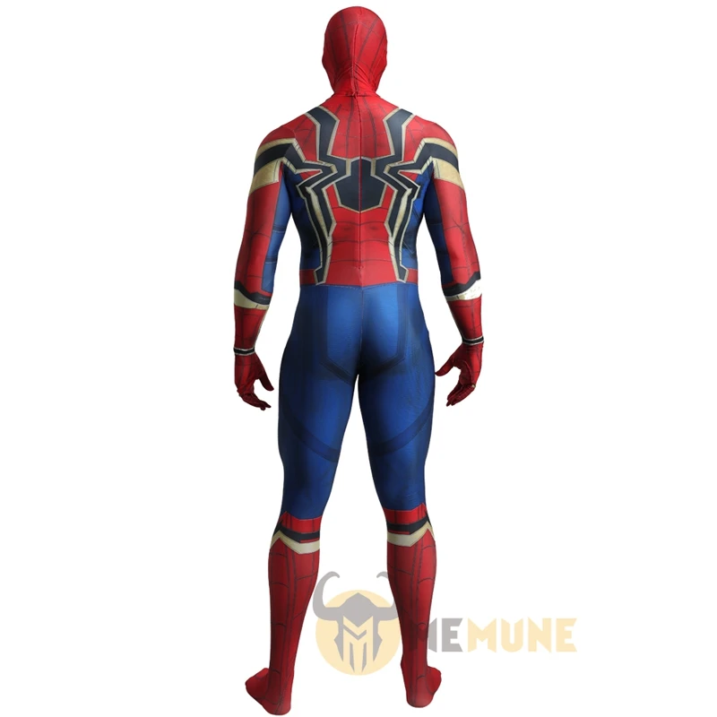 Высокое качество, супергерой, Человек-паук, Железный Паук, 3D мышечные тени, обтягивающие вечерние костюмы Zentai, костюм на Хэллоуин, косплей, карнавальный костюм
