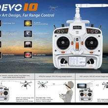 Прямая! Walkera DEVO 10CH 2 км 2,4 ГГц Телеметрия Функция RC передатчик+ RX1002 приемник