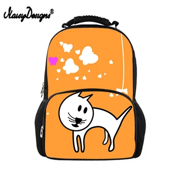 

Noisydesigns Brand School Backpack 3D Cat Pattren Print Kids Schoolbag for Teenager Middle Student Cute Book Bag Travel Rucksack