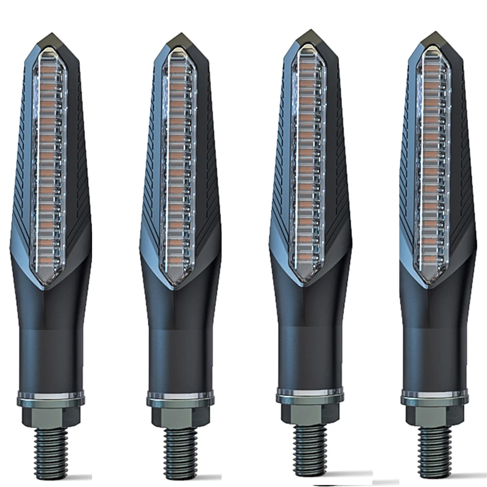 12 В светодиодный сигнал поворота мотоцикла янтарный индикатор лампы мото огни струящийся мигающий индикатор мотоцикла мигалка мото хвост - Цвет: 4pcs