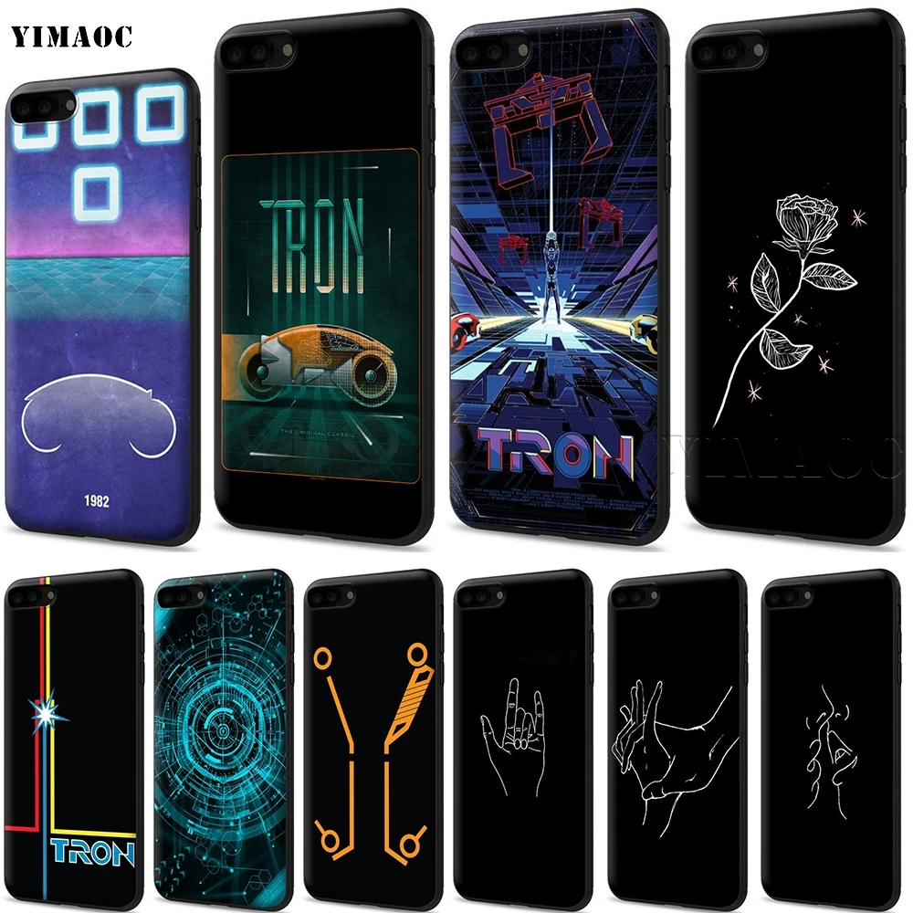 

YIMAOC Tron Silicone Soft Case for iPhone 11 Pro XS Max XR X 8 7 6 6S Plus 5 5S SE