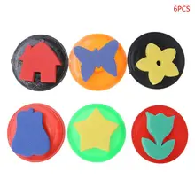 6 шт. в ассортименте EVA губки для рисования штамп Пена DIY инструмент для рисования ремесла детский подарок