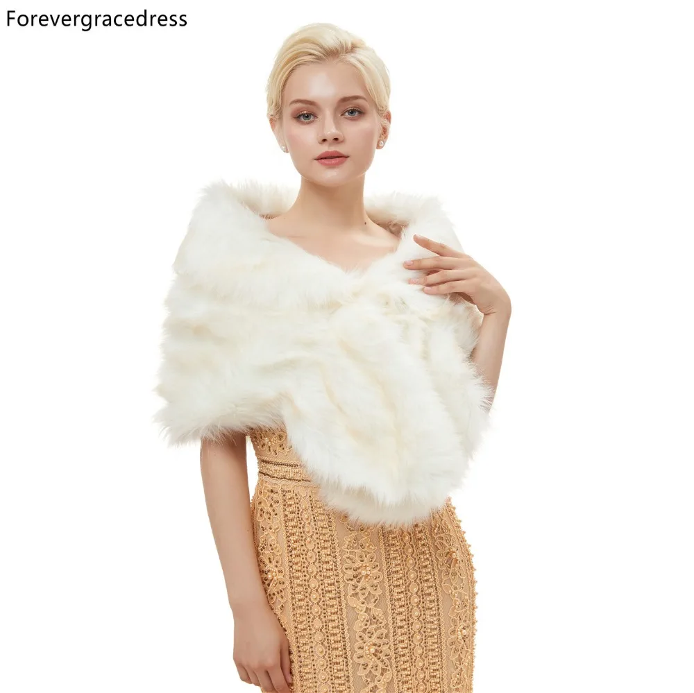 forever new fur shawl