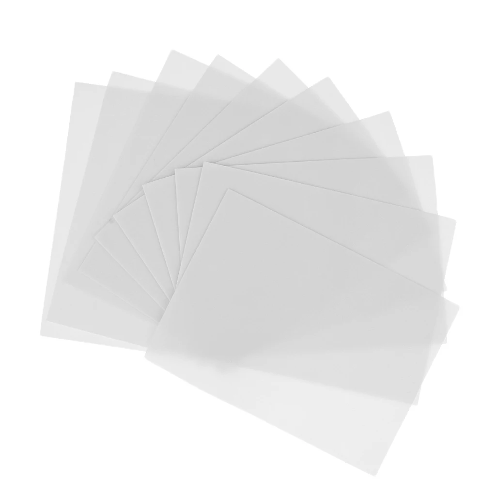 MagiDeal 10 Pieces Plain Blank Practice Skin Sheet for Needle Machine Supply Tattoo Accesories High quanlity