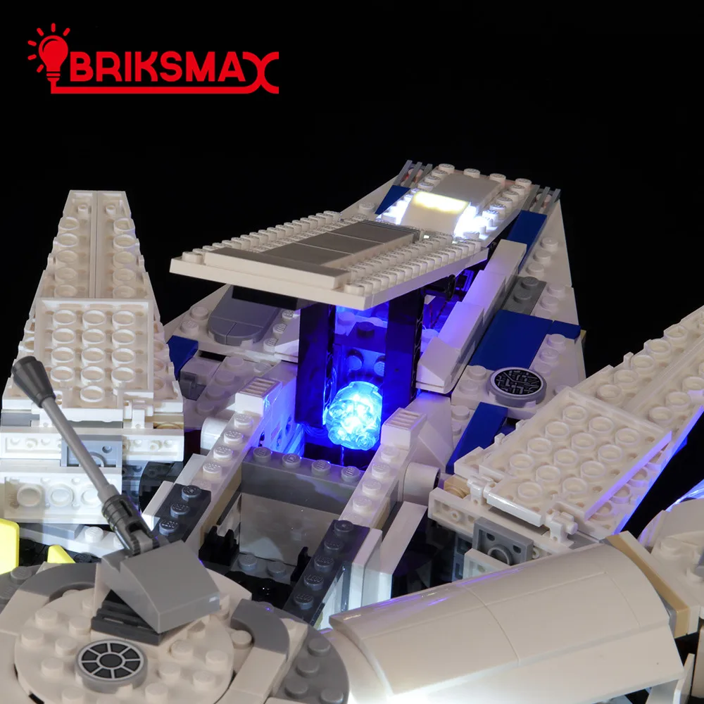 BriksMax комплект света для Story Kessel Run Milleniumm Falcons строительные блоки комплект освещения совместим с 75212