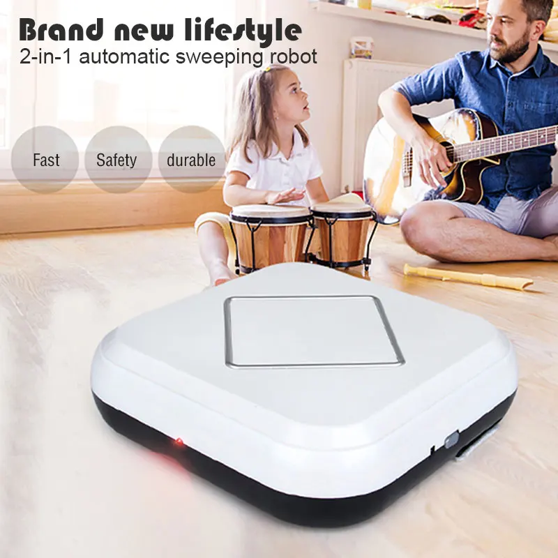 New 2 in 1 Automatic robot vacuum cleaner Home Smart Rechargeable Sweeping Floor aspirador Household Mopping Cleaning Machine