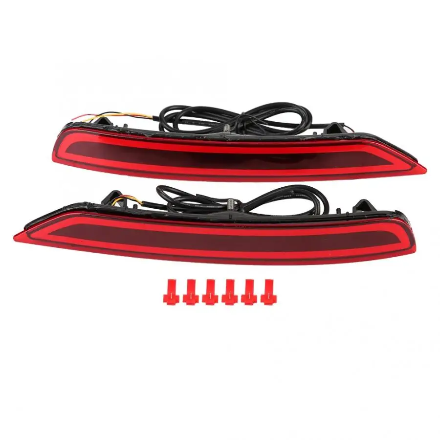 

1 Pair DC 12V Car Rear Bumper Tail Light DRL LED Brake Reflector Lamp for Subaru Forester 2008-2016 Red Light Car Styling