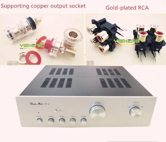 SP-22 усилитель шасси/предварительно усилитель шасси алюминиевые панели/Усилитель чехол Корпус/ampli коробка PSU коробка DIY