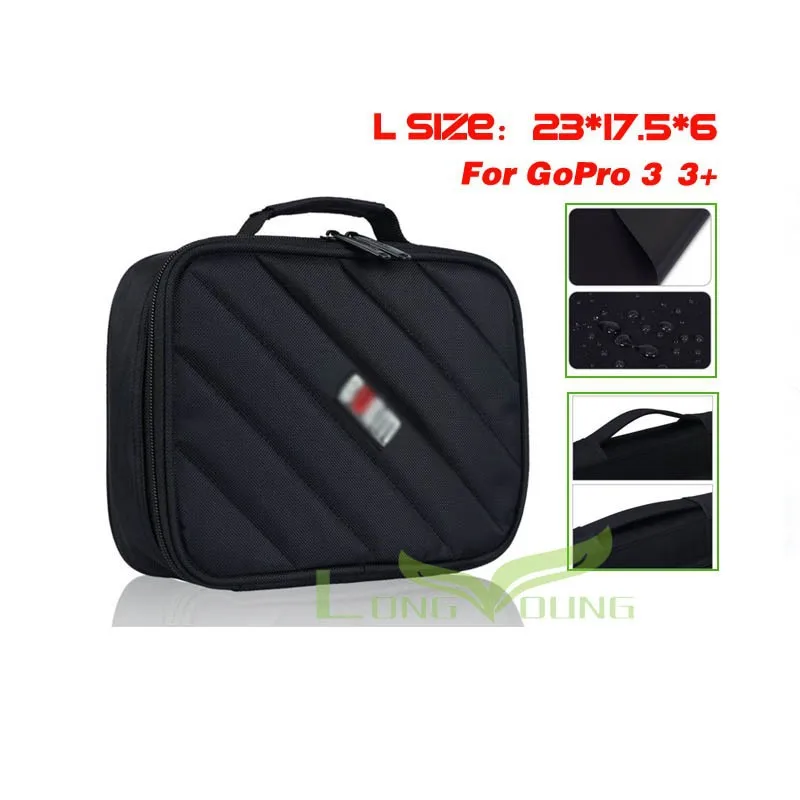 Bubm Custodia Fotocamera Digitale Borsa Per Go Pro 5 4 3 + 3 2 Sjcam Xiaomi Yi Macchina Fotografica 23*17.5*6 Cm