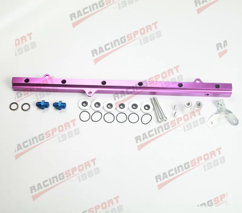 

Fit For Toyota 2JZ Billet Efi Fuel Rail Kits Suit 11mm Injectors Purple